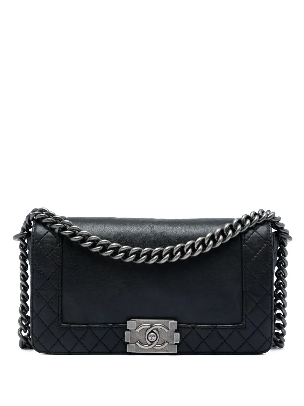 2013-2014 Old Medium Lambskin Boy Reverso Flap Crossbody Bag