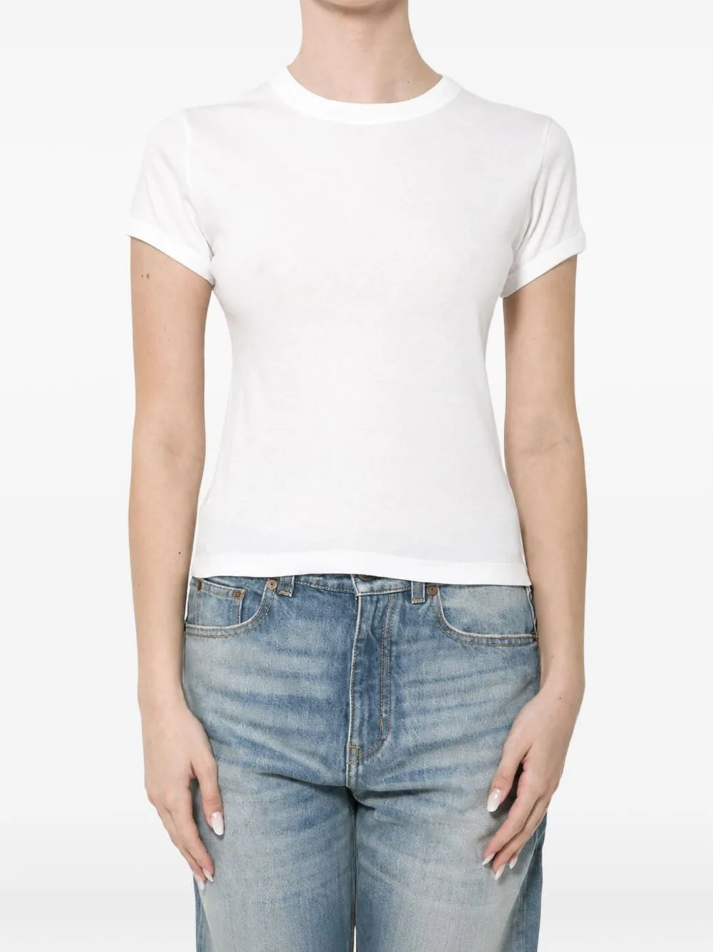 Cassandre T-Shirt in Ribbed Cotton Jersey