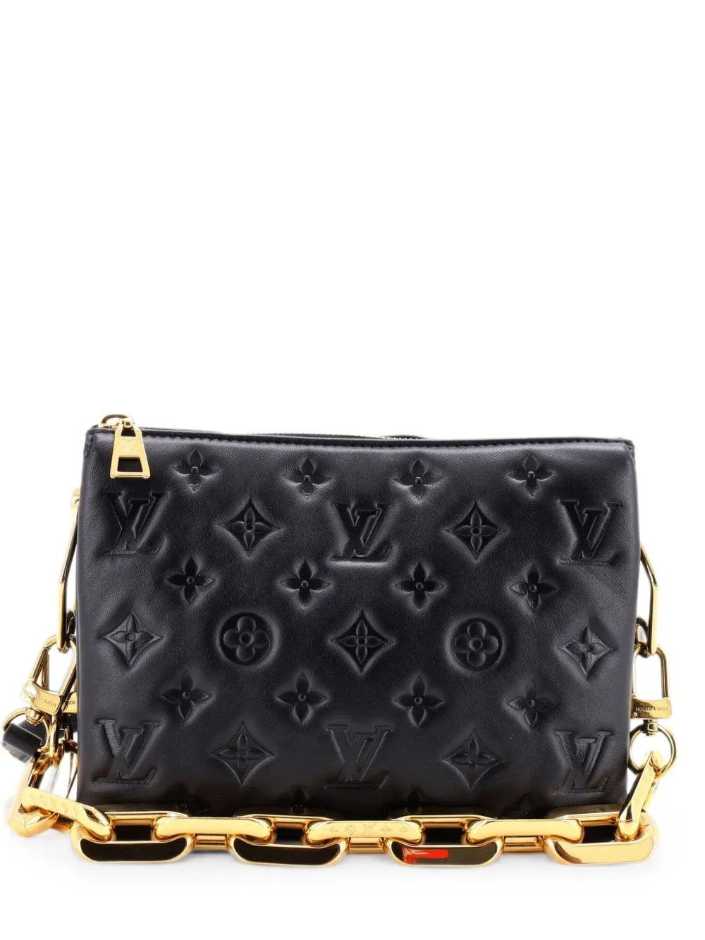 Coussin Bag Monogram Embossed Lambskin BB Crossbody Bag