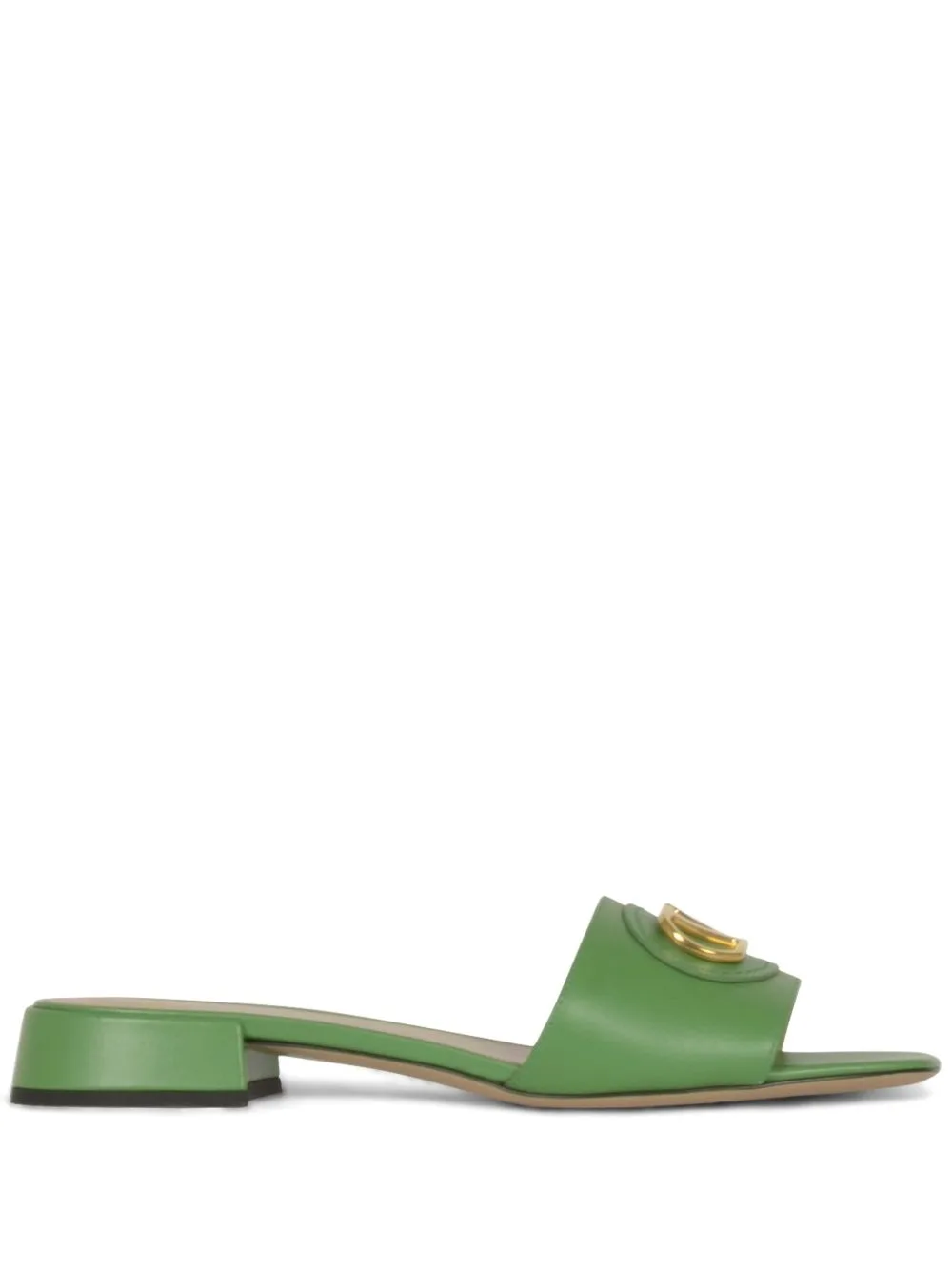 VLogo Signature Slide Sandal in Calfskin
