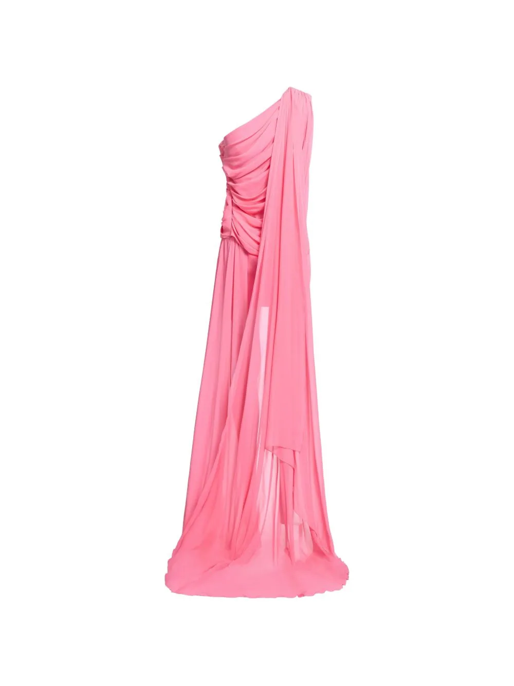 One-Shoulder Draped Mini Dress