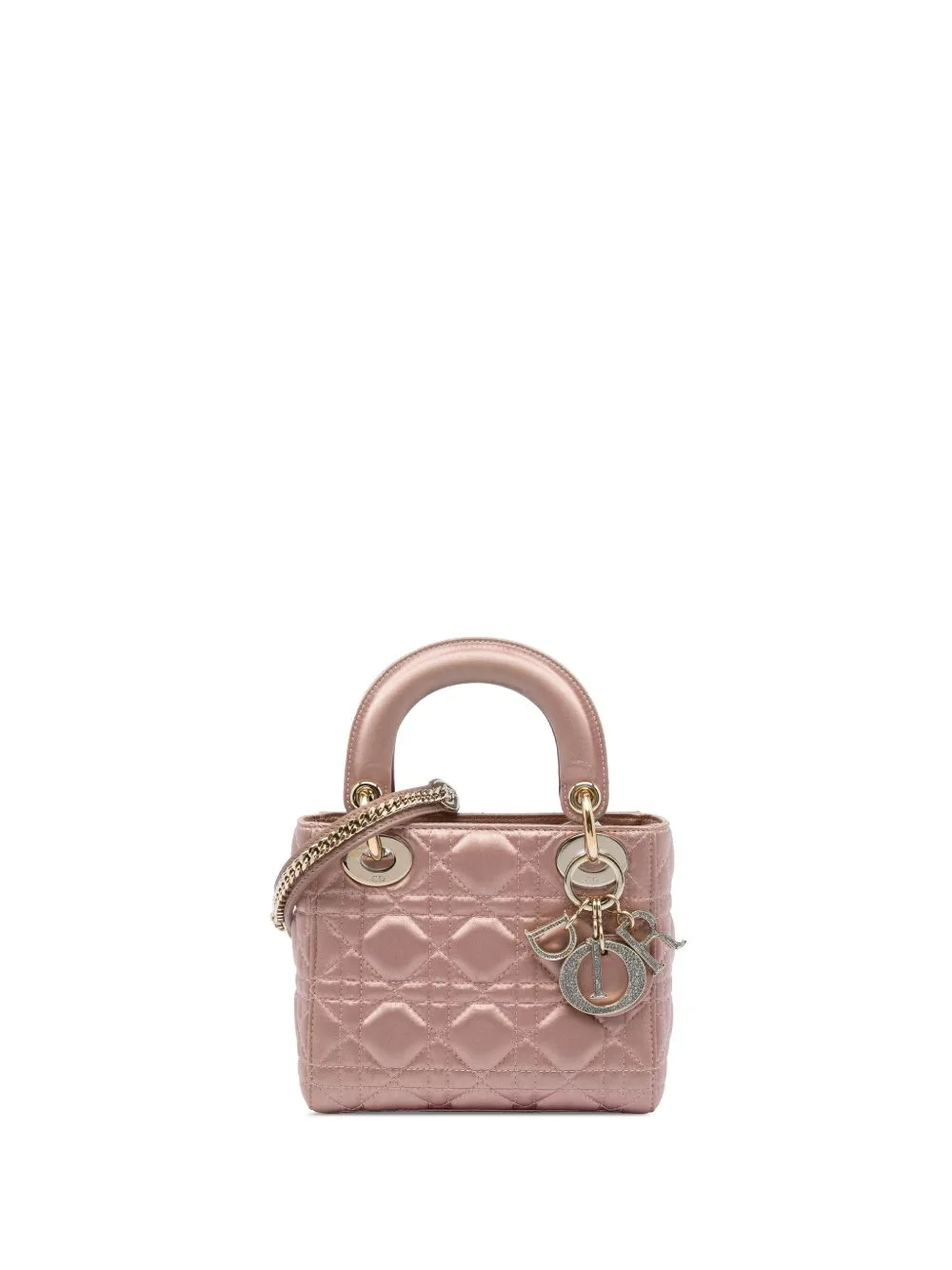 2019 Mini Satin Cannage Swarovski Crystal Lady Dior Satchel