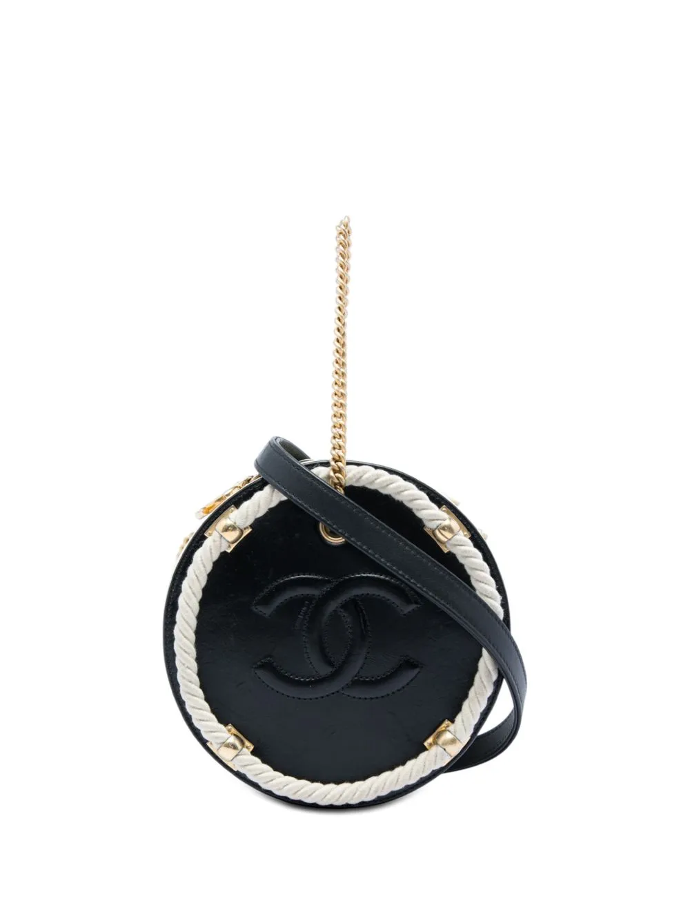 2019 Crumpled Calfskin En Vogue Round Bag Satchel
