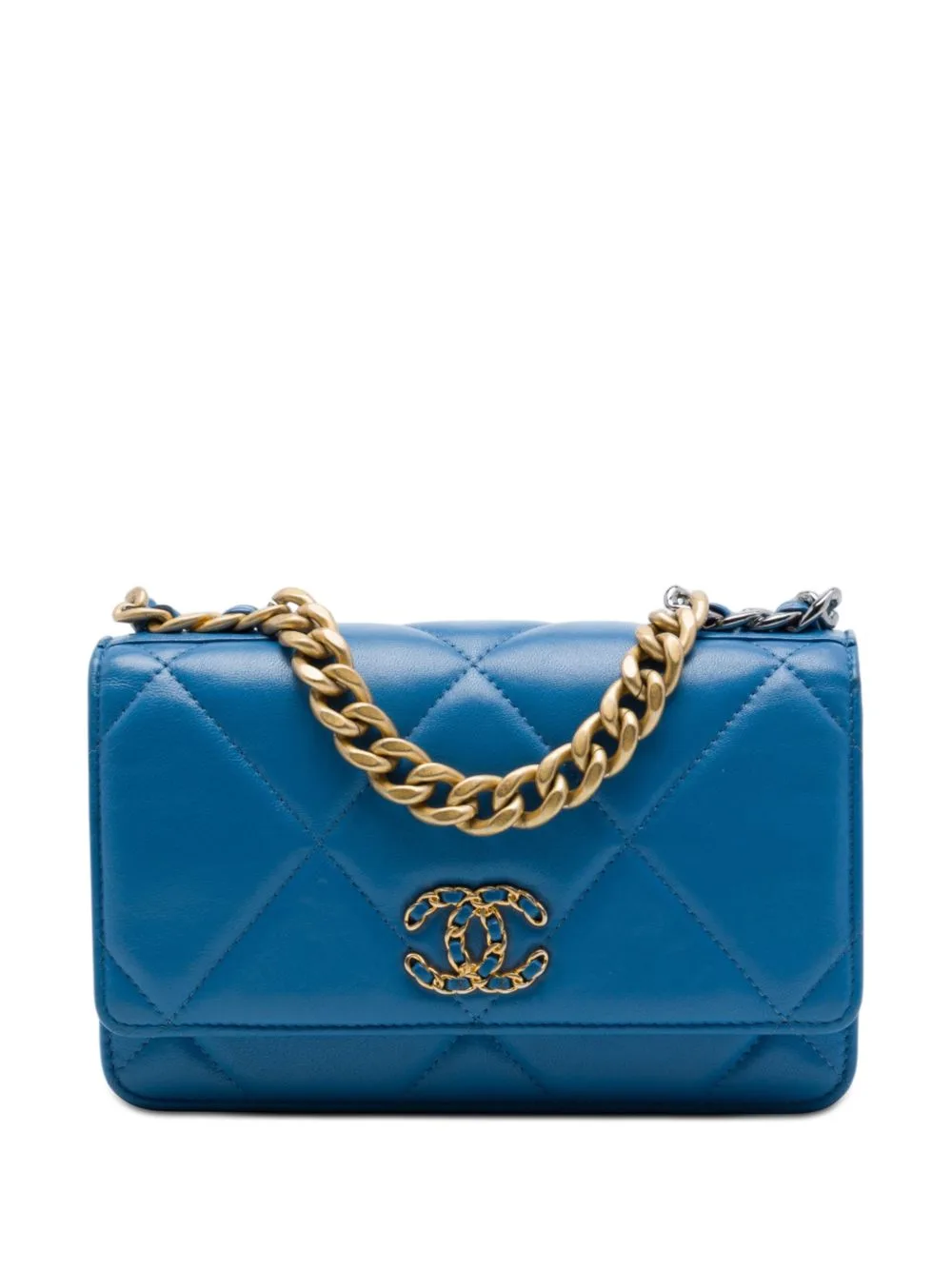 2019 Quilted Lambskin 19 Wallet on Chain Satchel