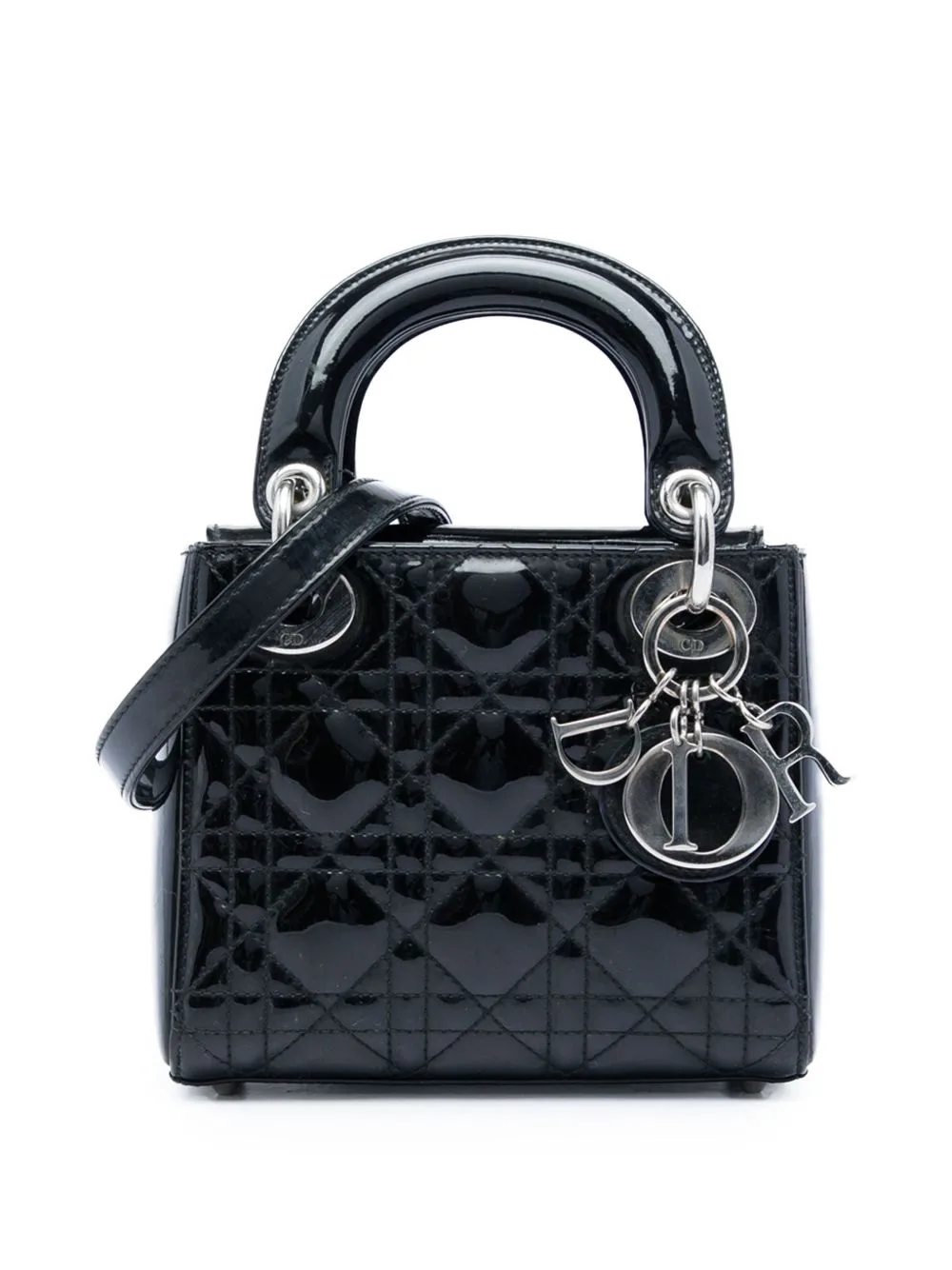 2016 Mini Patent Cannage Lady Dior Satchel