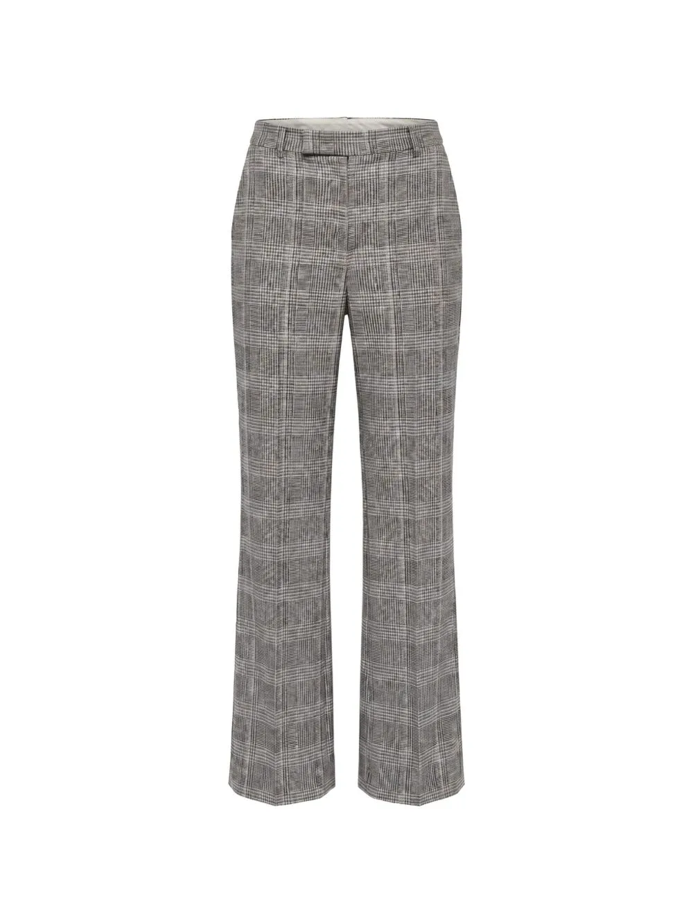 Check-Pattern Tailored Trousers