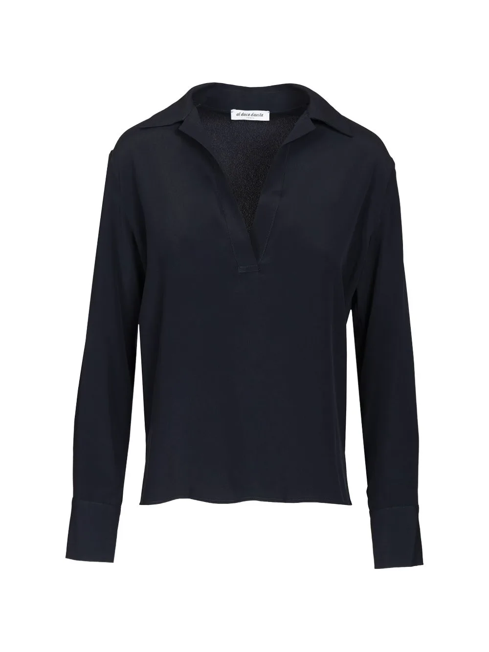 V-Neck Silk Blouse