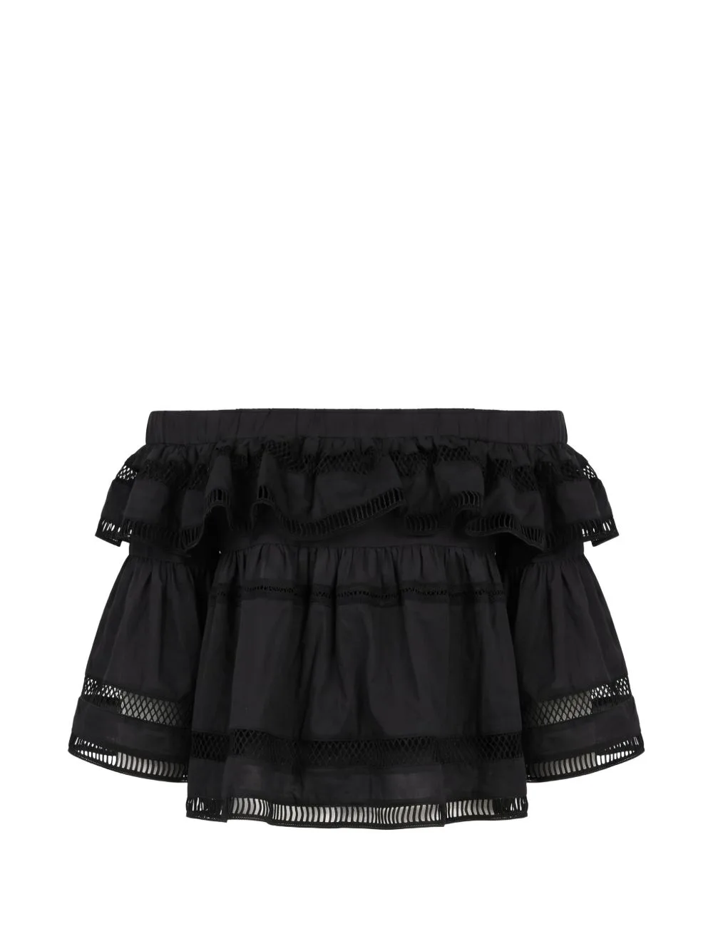 Angela Ruffled Off-The-Shoulder Top