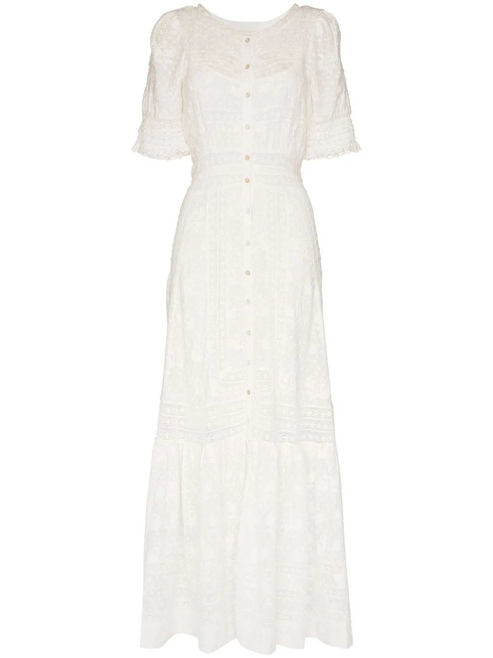 Minka Embroidered Cotton Maxi Dress
