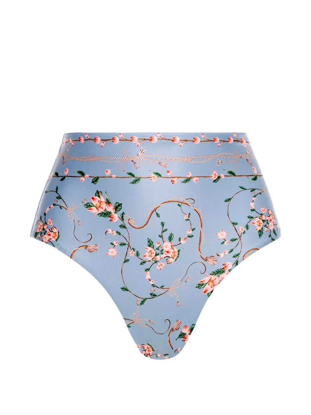 Magenta Navegante Floral-Print Bikini Bottoms