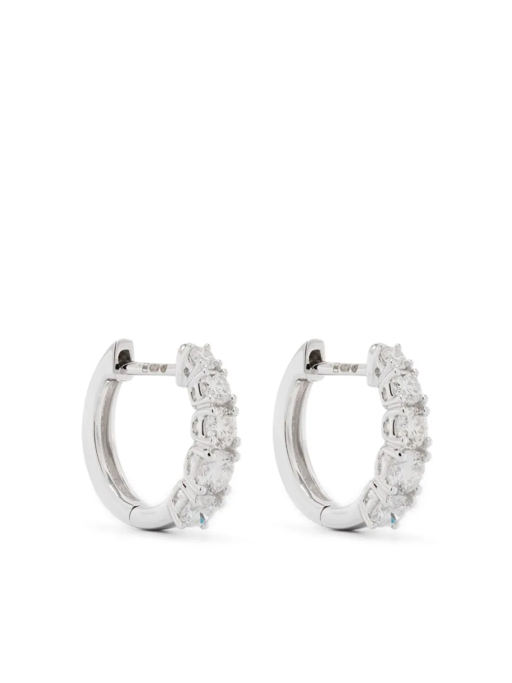 18K White Gold Diamond Earrings