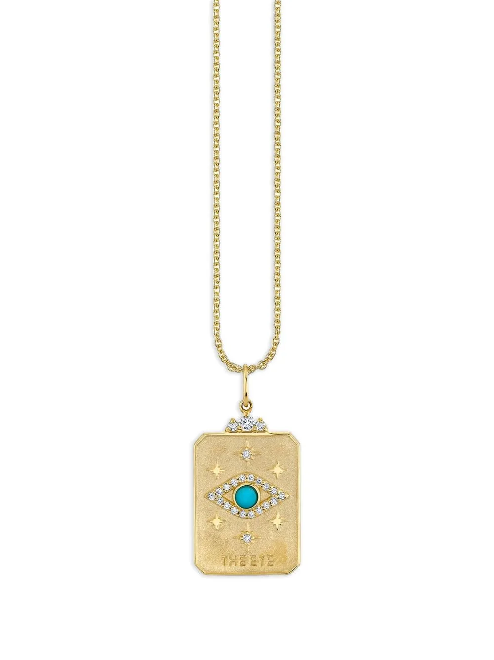 The Eye Tarot Card Charm Pendant Necklace