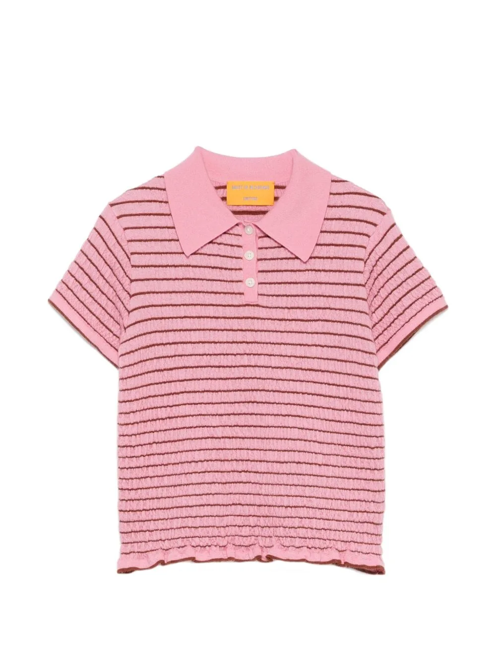 Striped-Pattern Polo Shirt