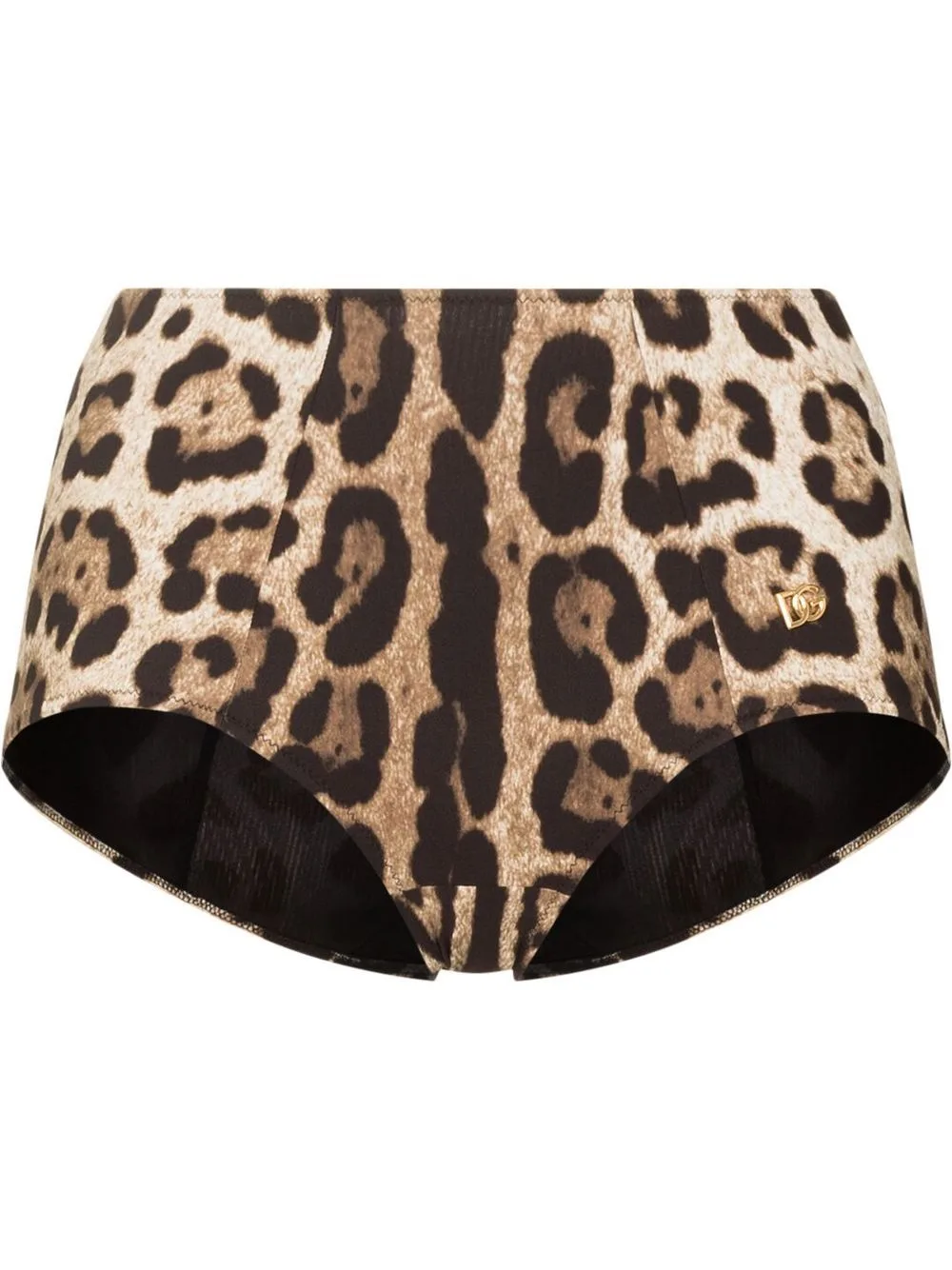 Leopard-Print Bikini Bottoms