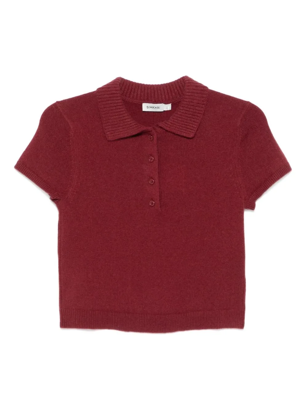 Short-Sleeve Polo Top