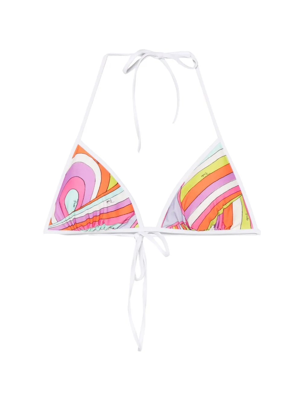 Iride Print Triangle Bikini Top