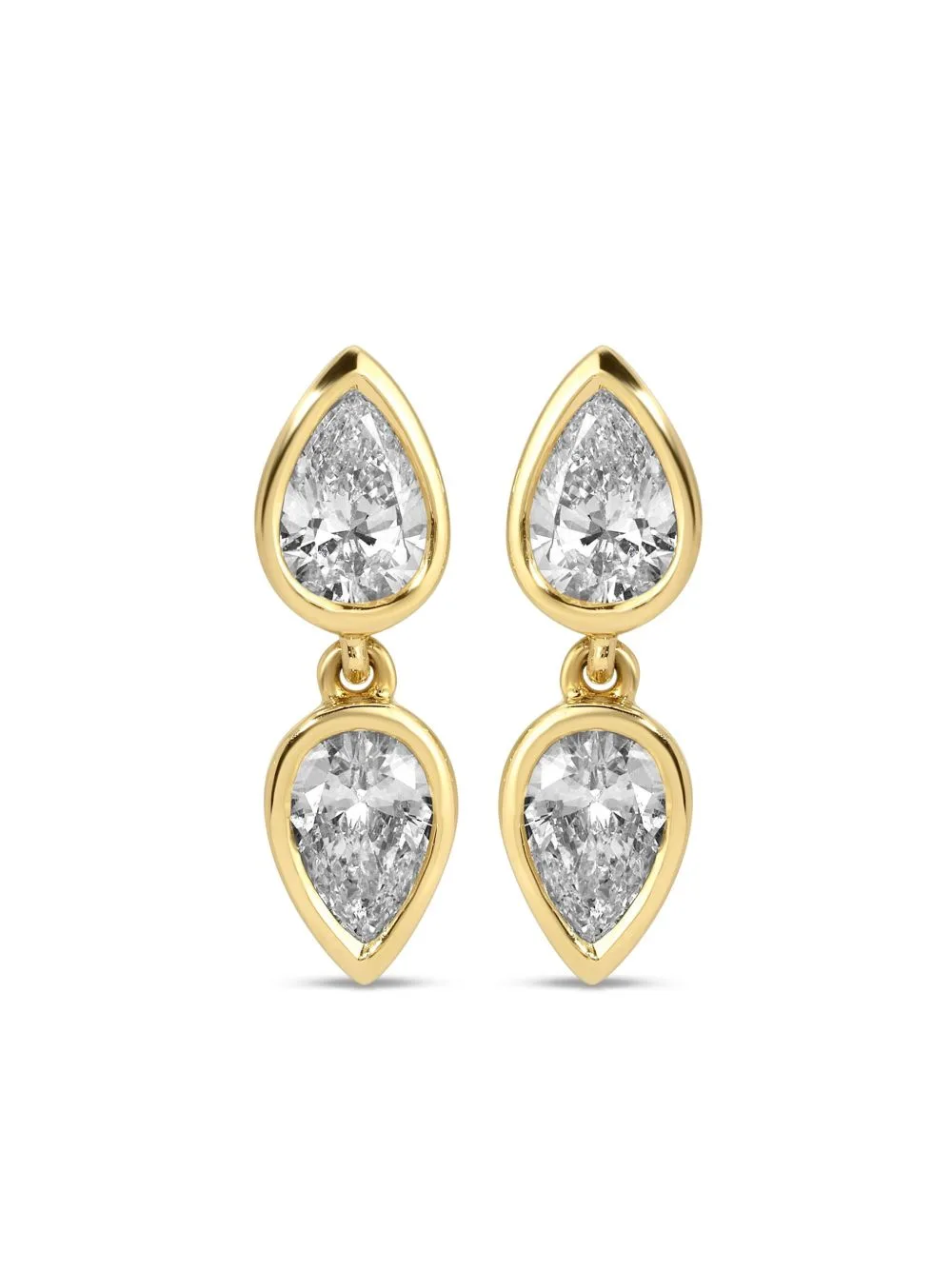 18CT Yellow Gold Elodie Diamond Earrings