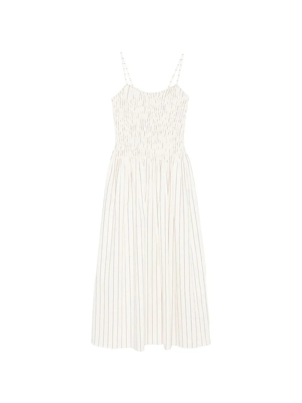 Araceli Striped Shirred Maxi Dress