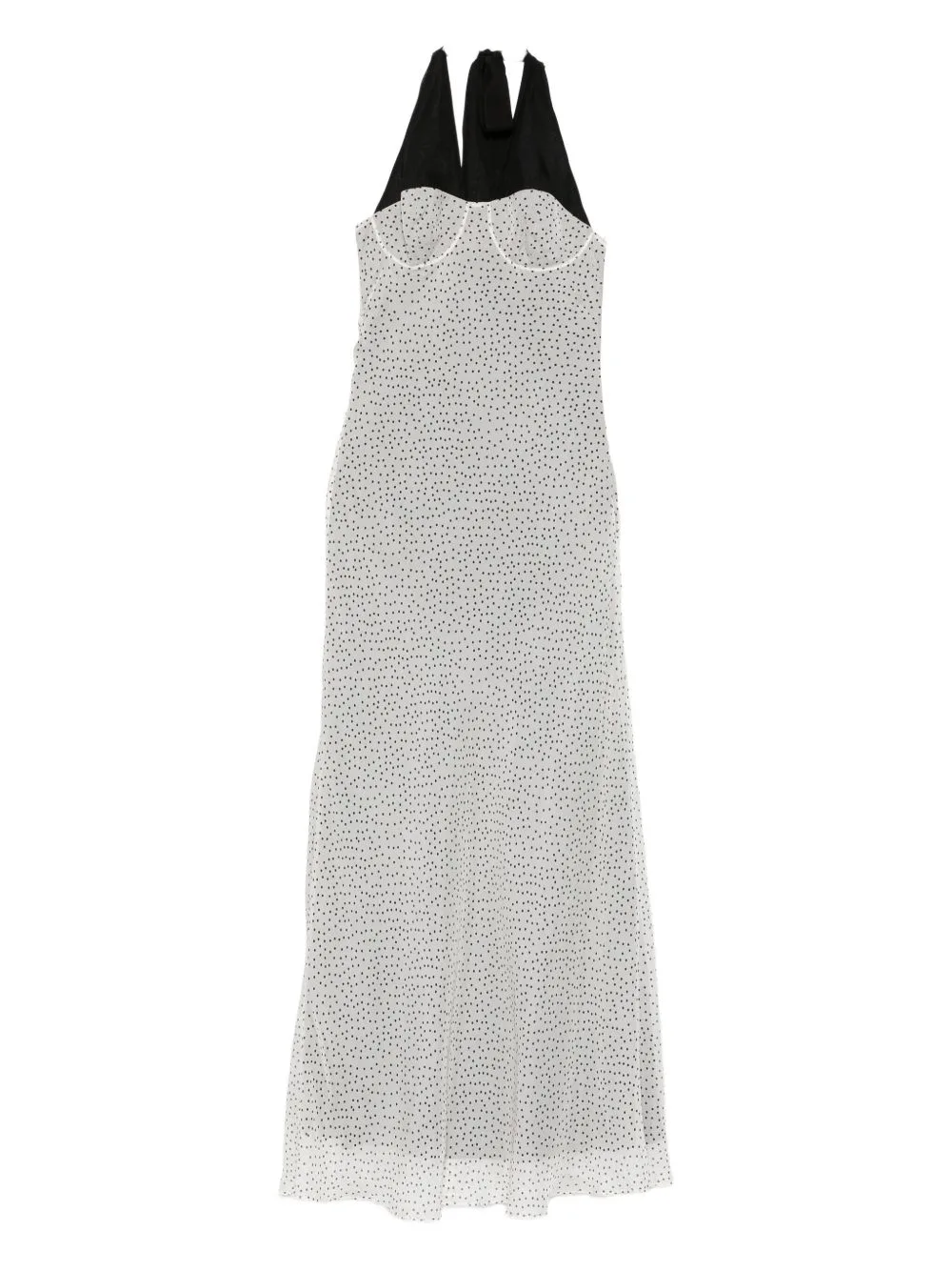 Lisander Polka-Dot Halterneck Dress