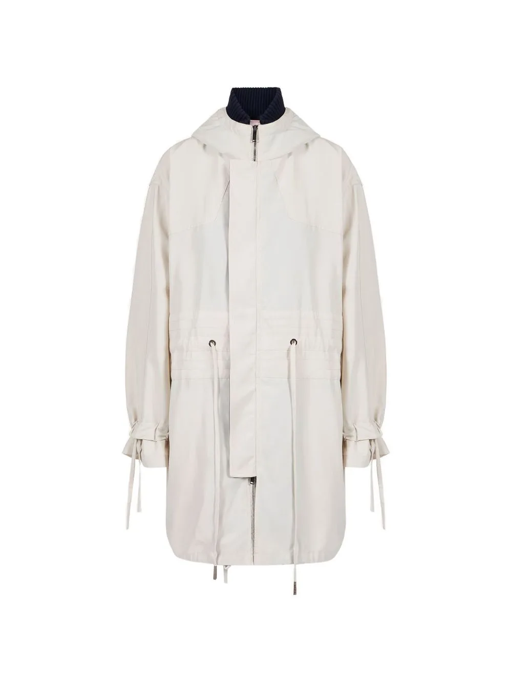Hooded Drawstring Coat