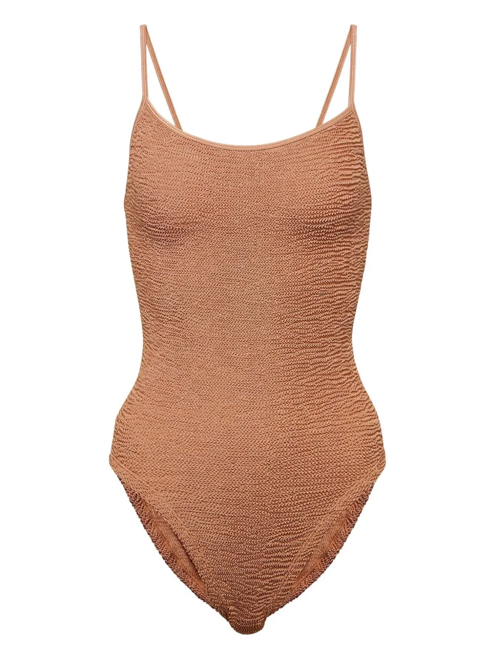 Spaghetti-Strap Textured Swimsuit
