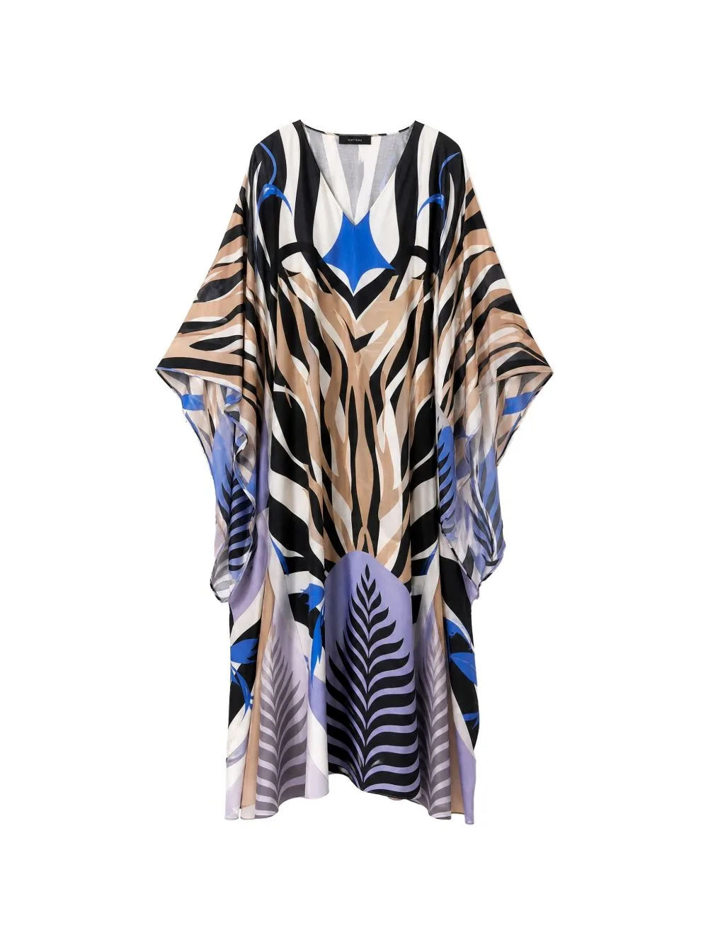 Graphic-Print V-Neck Dress