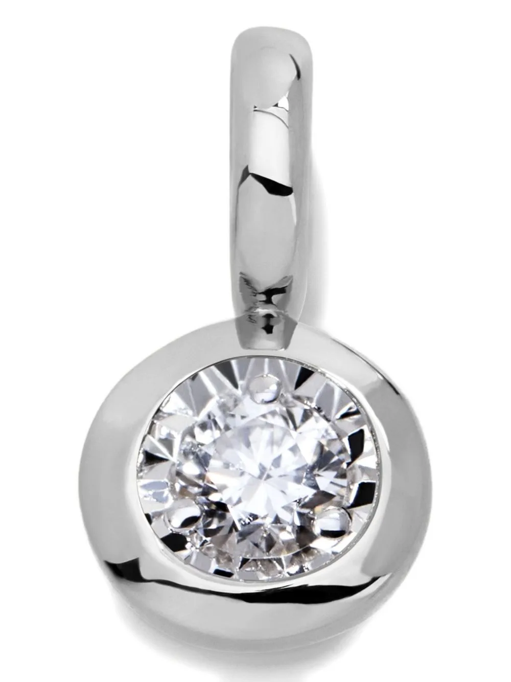 Solitaire-Diamond Pendant Necklace