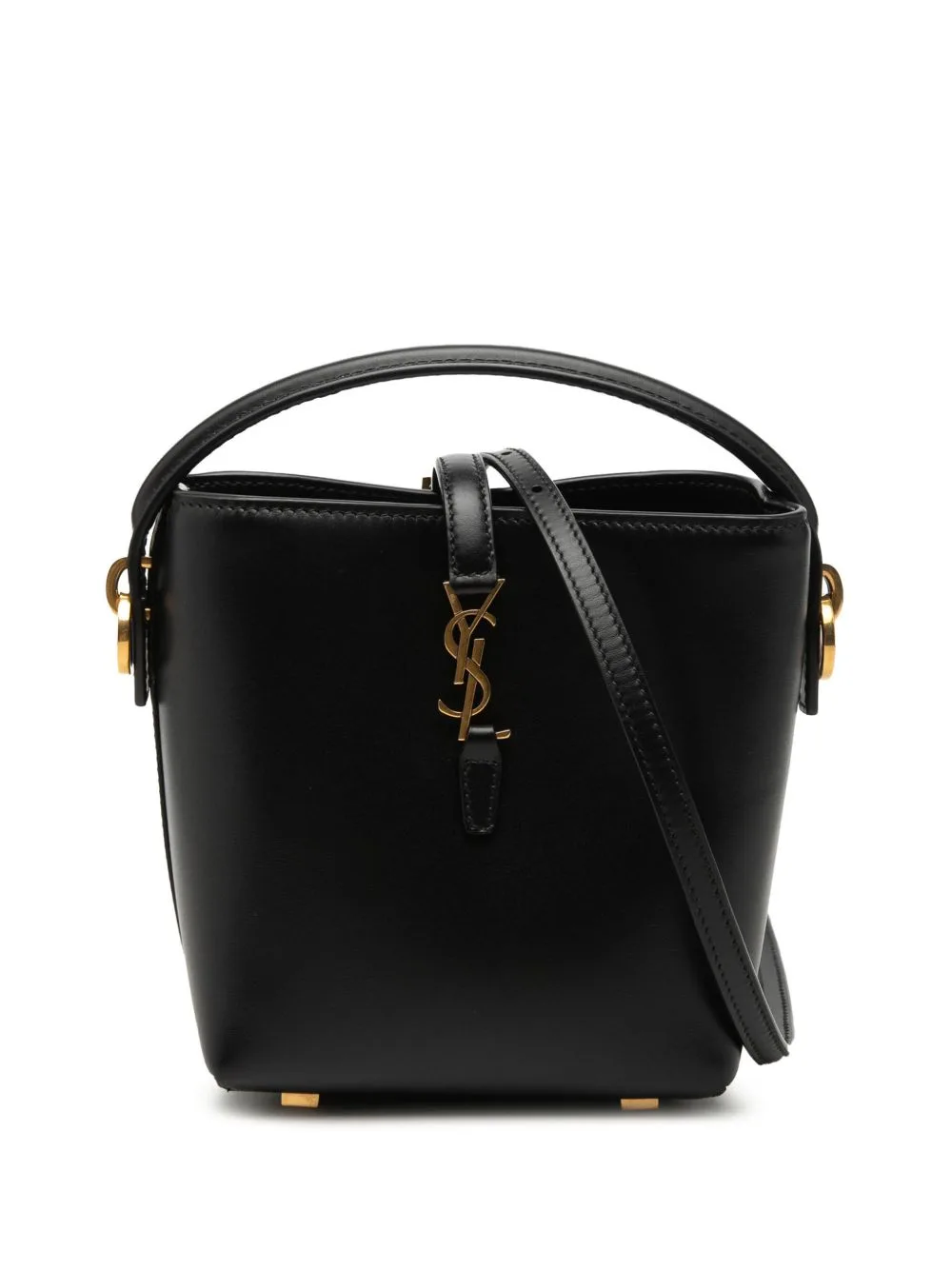 2024 Mini Shiny Calfskin Le 37 Bucket Bag Satchel