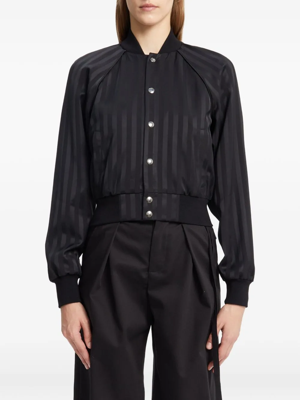 Arya Striped Bomber Jacket