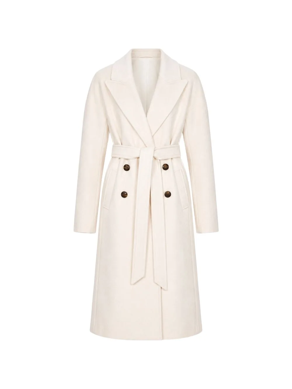 Belted Double-Breasted Coat