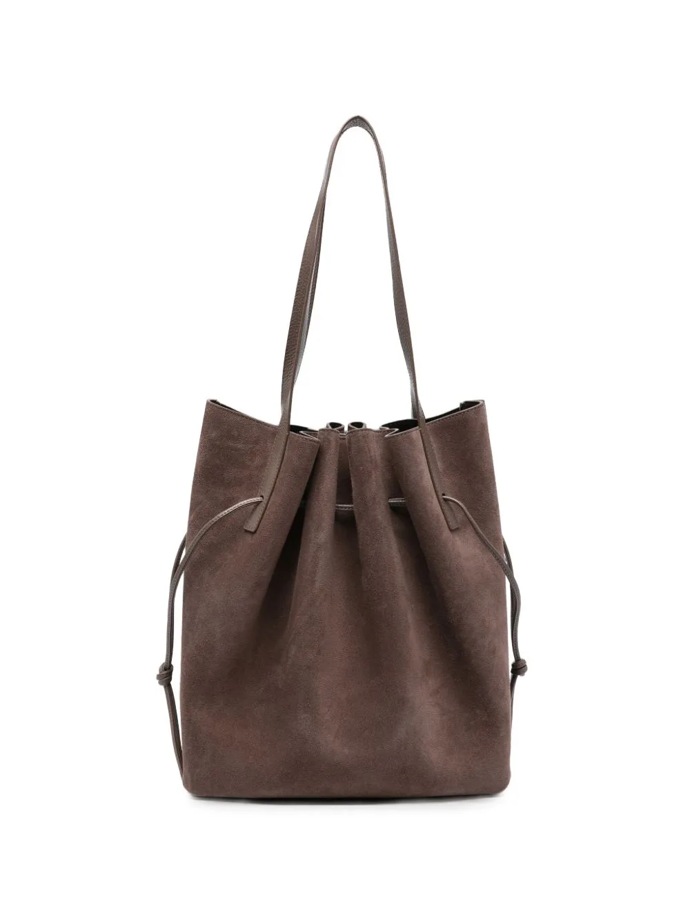 Scallop Drawstring-Closure Tote Bag
