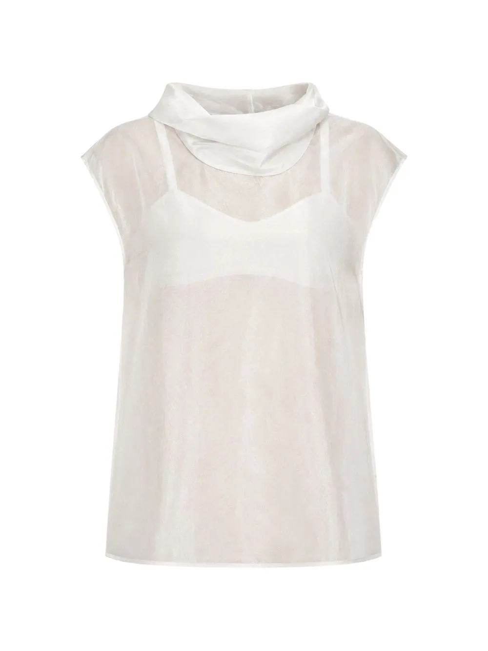 Halo Cowl-Neck Blouse