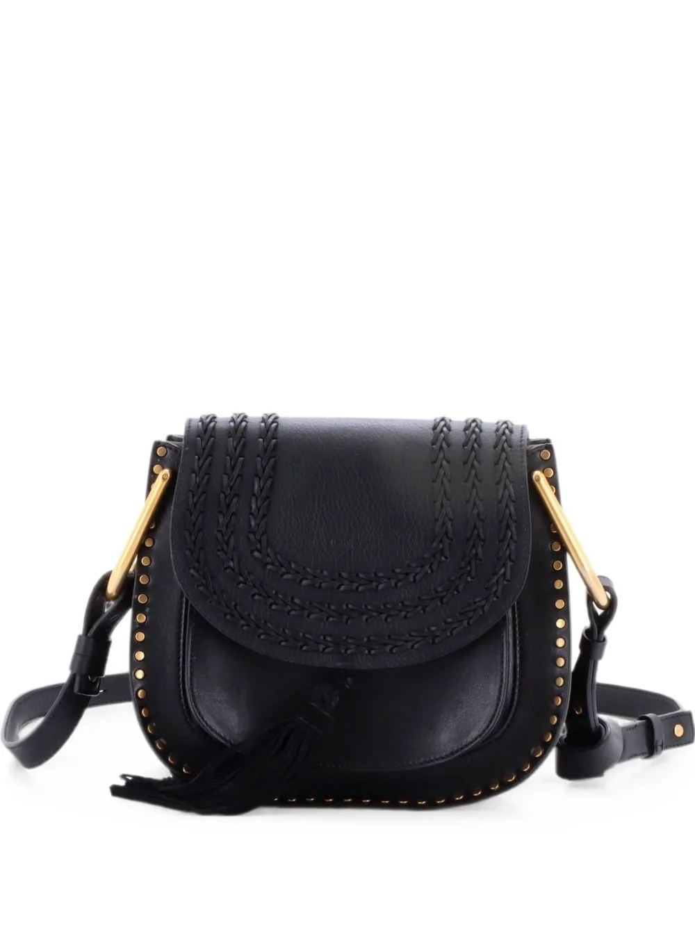 Hudson Handbag Whipstitch Leather Small Crossbody Bag