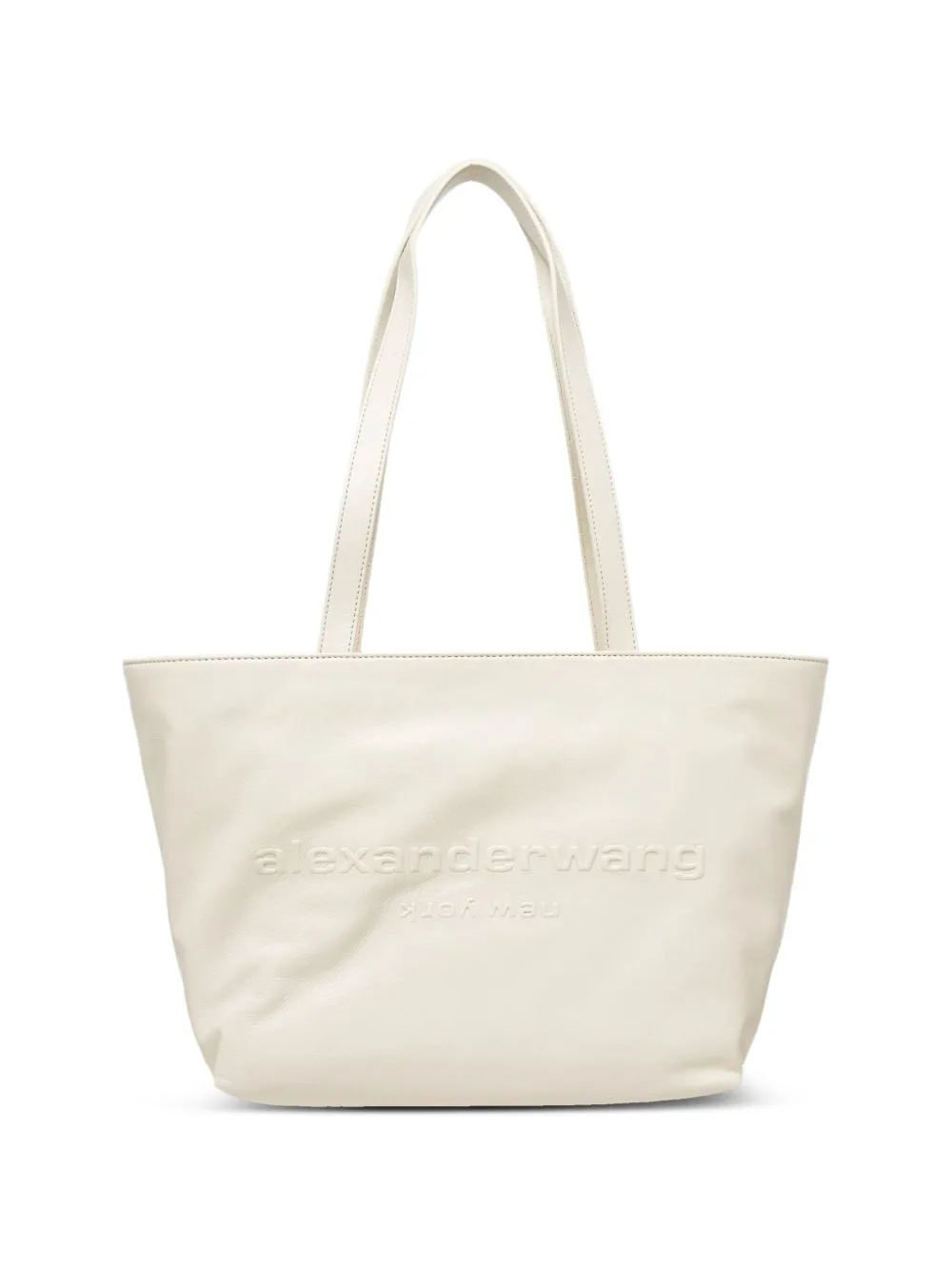 Medium Embossed-Logo Tote Bag