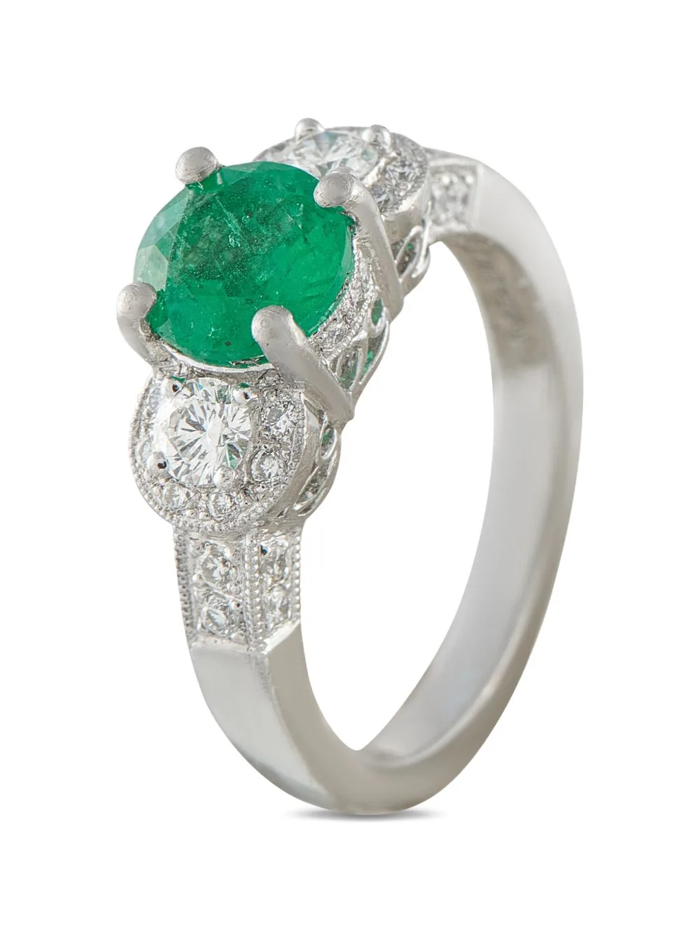 Emerald and Diamond Ring