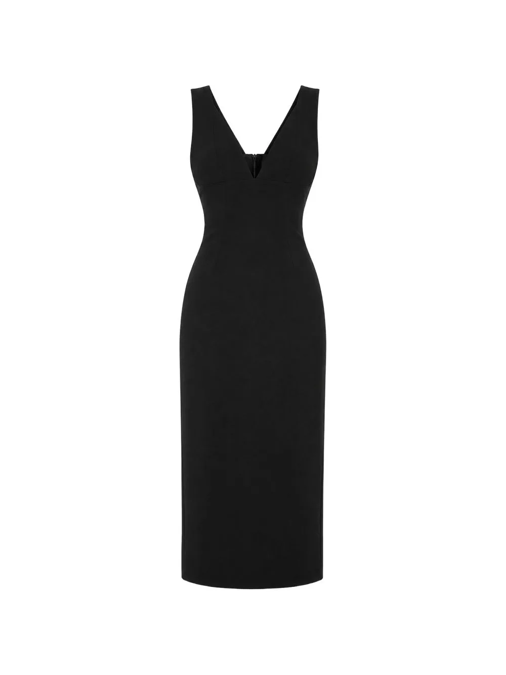 Bonded Crepe Midi Dress