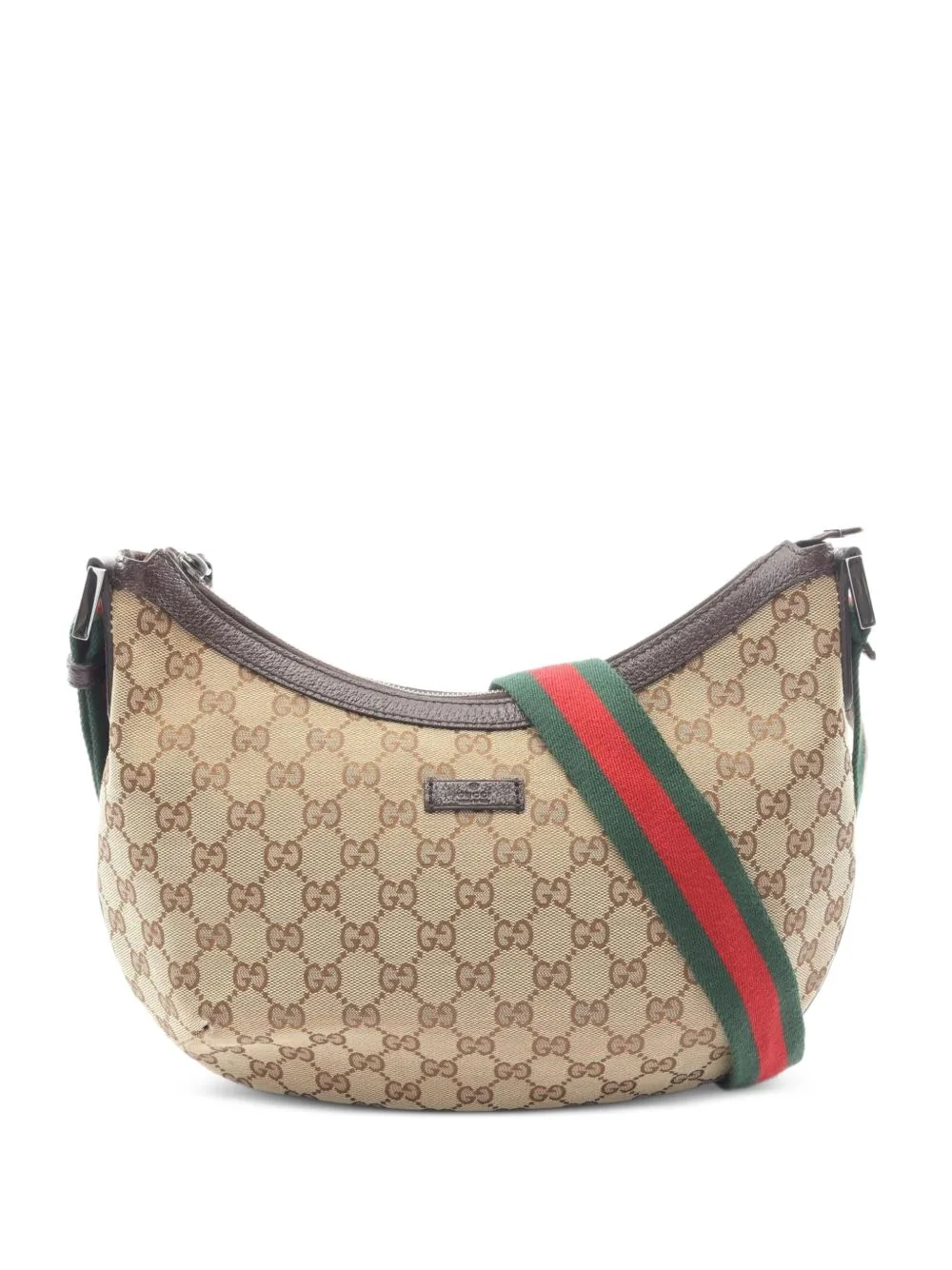 2010s GG Canvas Web-Stripe Shoulder Bag