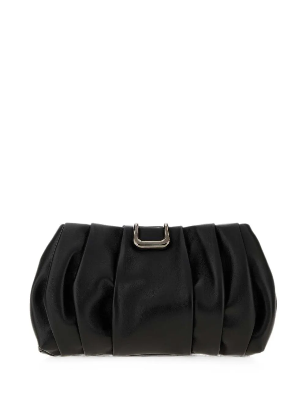 Pleated Leather Clutch Bag