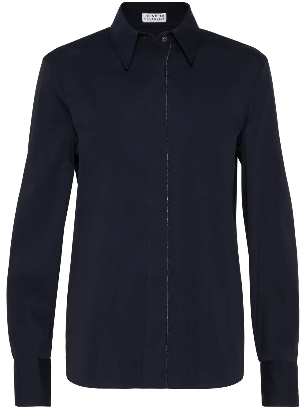 Monili-Chain Poplin Shirt