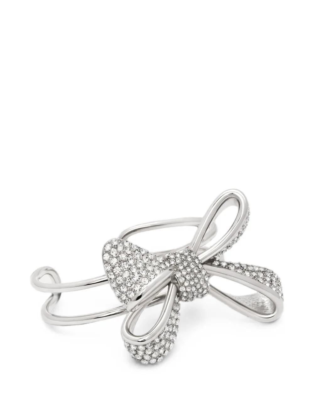 Bow Crystal Cuff Bracelet