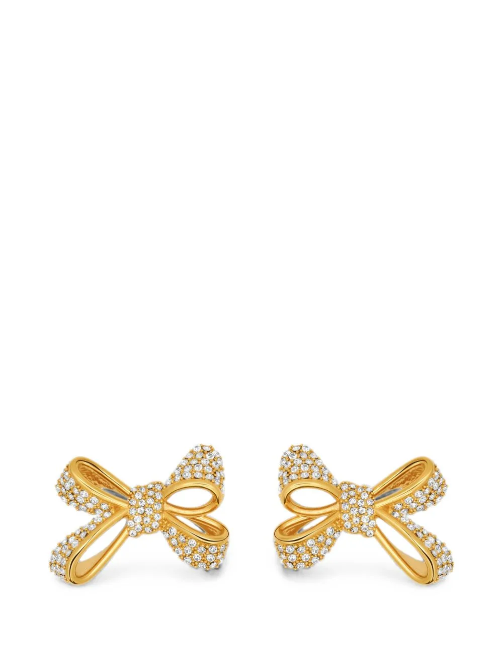 Bow Crystal-Embellished Earrings