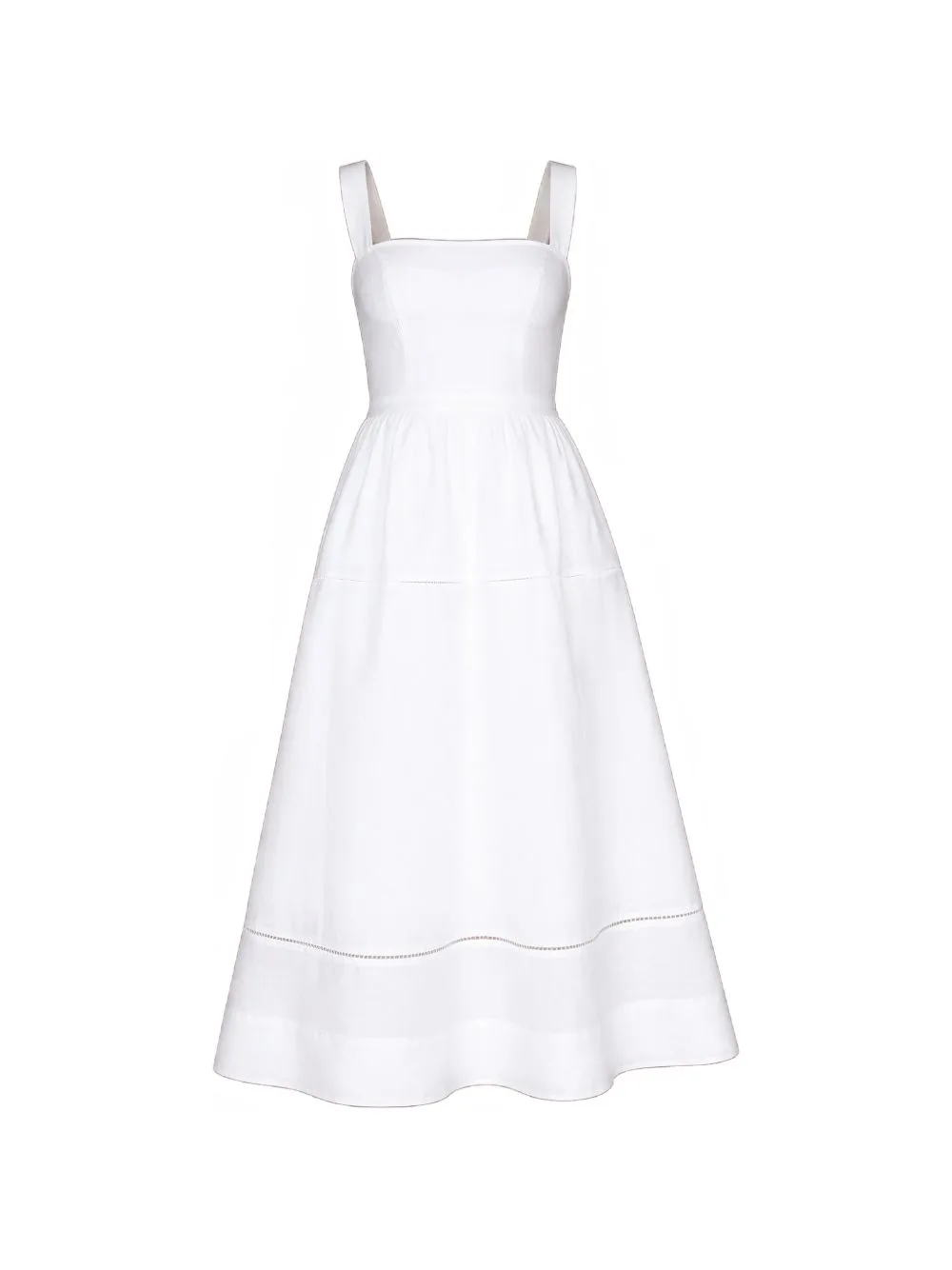 Everett Square-Neck Midi Dress