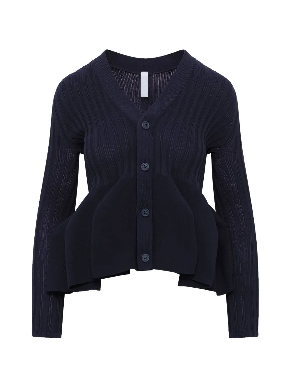 Pottery Ribbed-Knit Cardigan