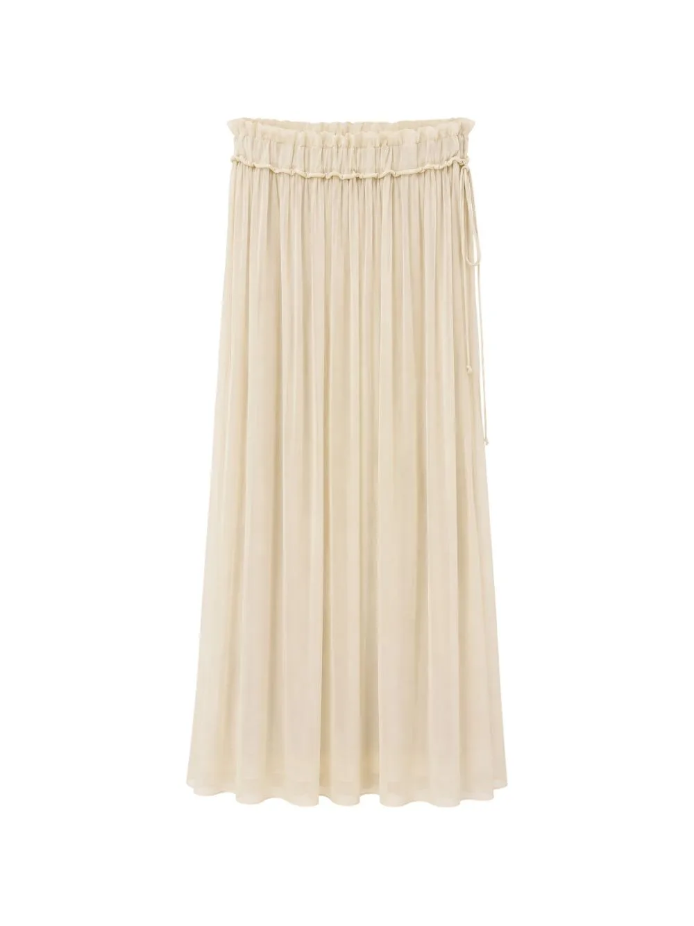 Drawstring Ruffled Skirt