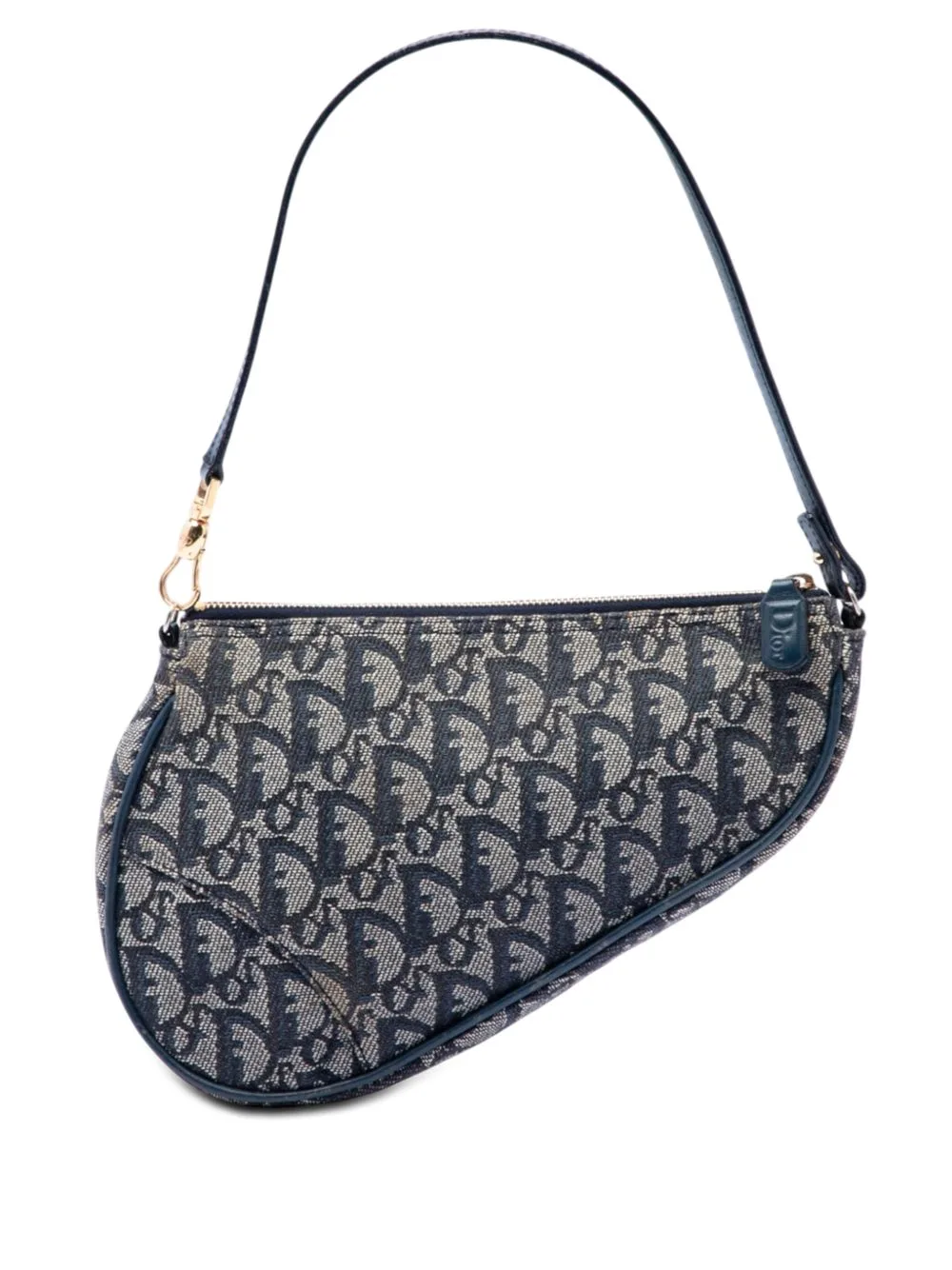 2000 Mini Diorissimo Canvas Saddle Pochette Shoulder Bag