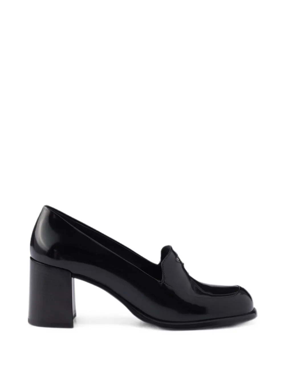 Brushed Leather Loafers by Prada