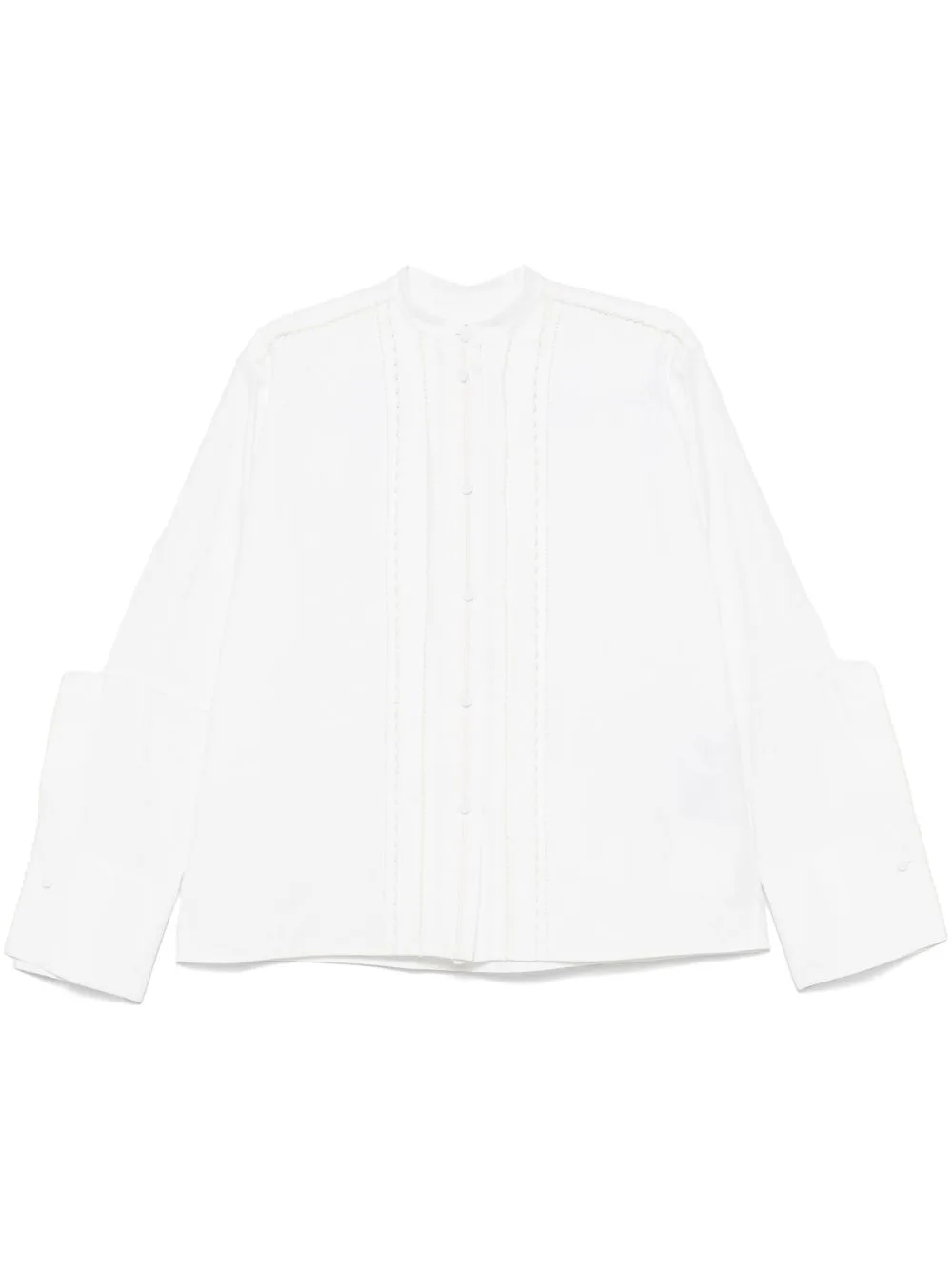 Pintuck-Detailed Shirt