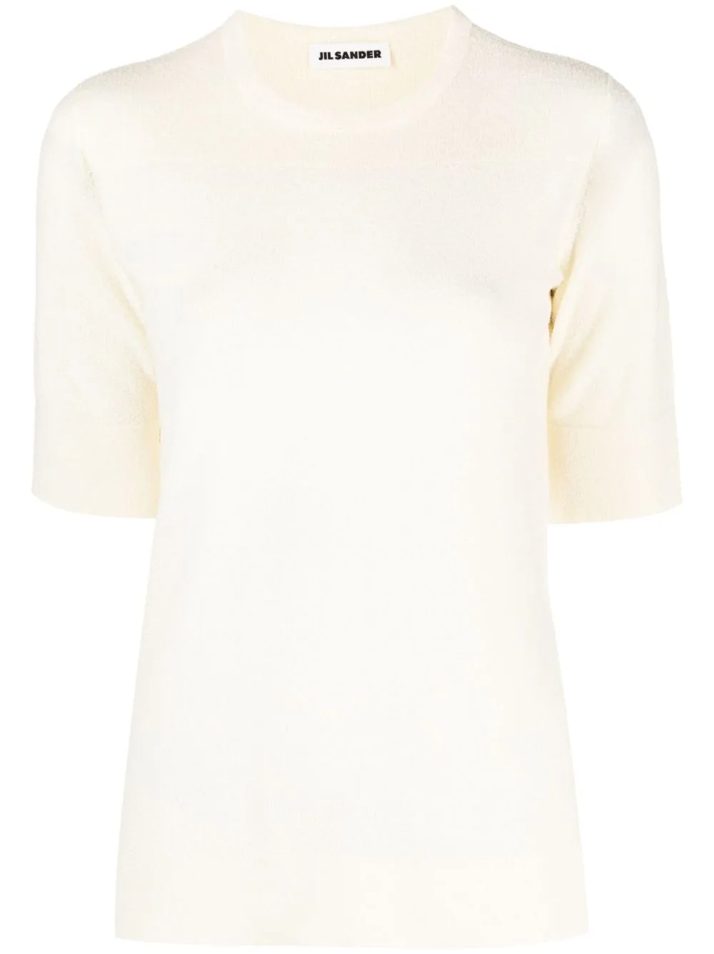 Round-Neck Knitted T-Shirt