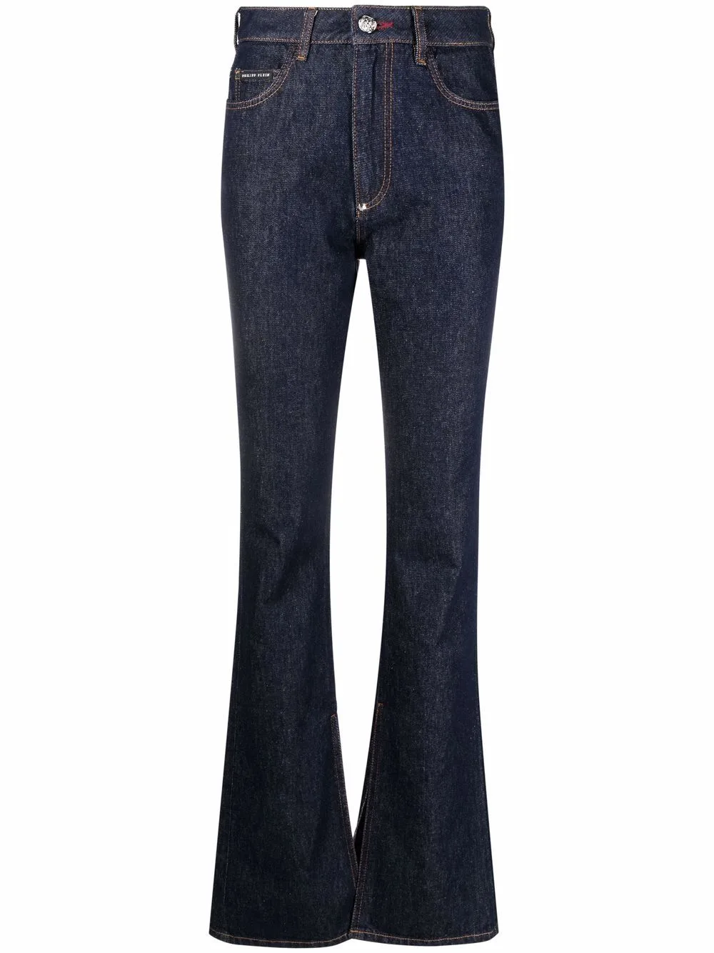 High-Waisted Flared Jeans