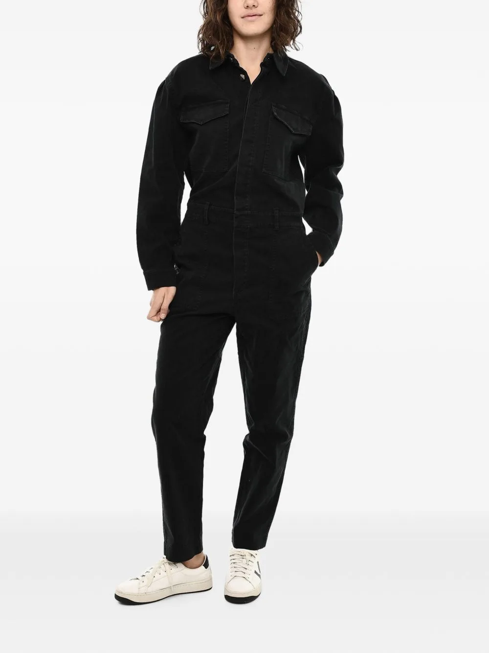 Long-Sleeve Jumpsuit